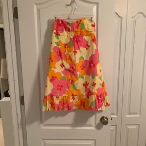 Lilly Pulitzer strapless dress
